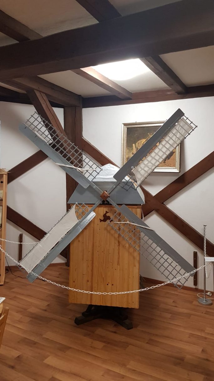 2. Obergeschoss Mühlenausstellung Bockwindmühlenmodell
